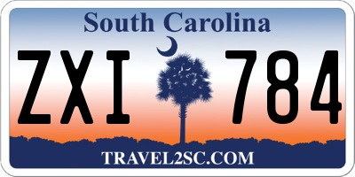 SC license plate ZXI784