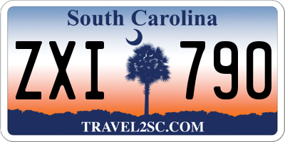 SC license plate ZXI790