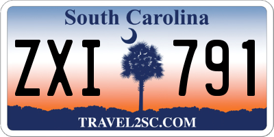 SC license plate ZXI791