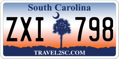 SC license plate ZXI798