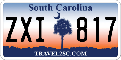 SC license plate ZXI817