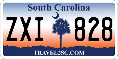SC license plate ZXI828