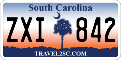 SC license plate ZXI842