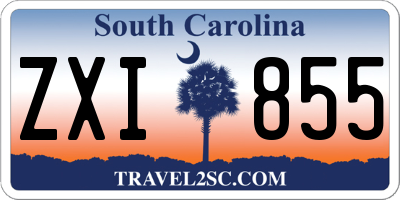 SC license plate ZXI855