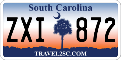 SC license plate ZXI872