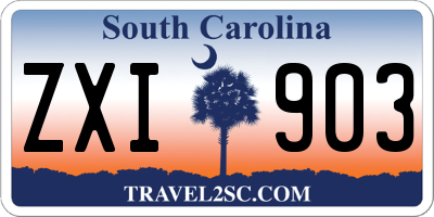 SC license plate ZXI903