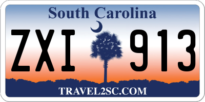 SC license plate ZXI913