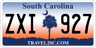 SC license plate ZXI927