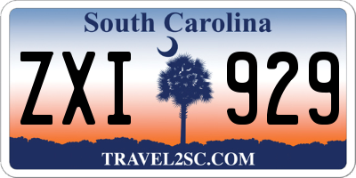 SC license plate ZXI929