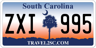 SC license plate ZXI995