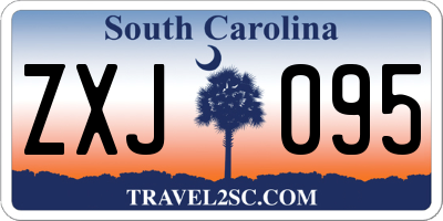 SC license plate ZXJ095