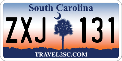 SC license plate ZXJ131