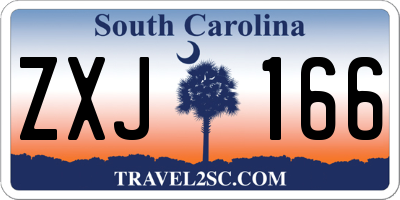 SC license plate ZXJ166