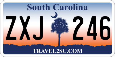 SC license plate ZXJ246