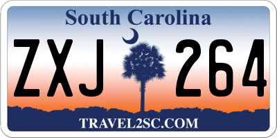 SC license plate ZXJ264