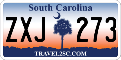 SC license plate ZXJ273