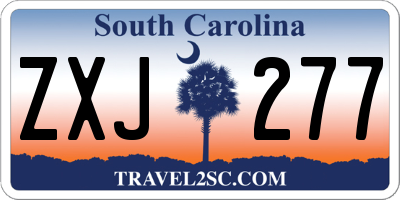 SC license plate ZXJ277