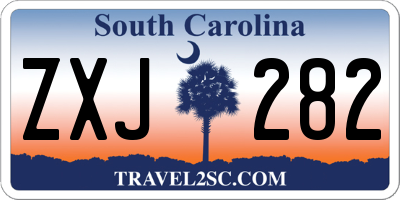 SC license plate ZXJ282