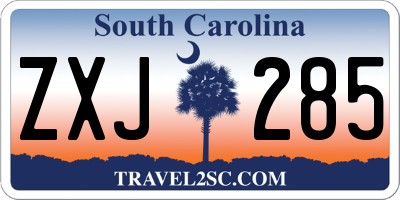 SC license plate ZXJ285