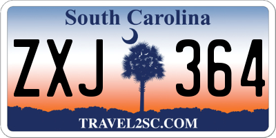 SC license plate ZXJ364