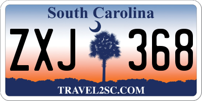 SC license plate ZXJ368