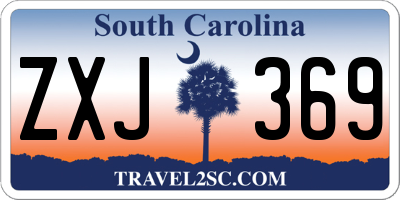 SC license plate ZXJ369