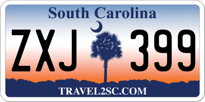 SC license plate ZXJ399