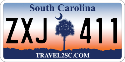 SC license plate ZXJ411
