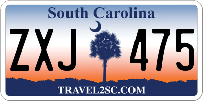 SC license plate ZXJ475