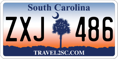 SC license plate ZXJ486