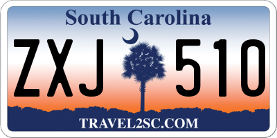SC license plate ZXJ510