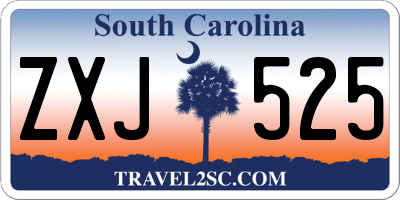 SC license plate ZXJ525