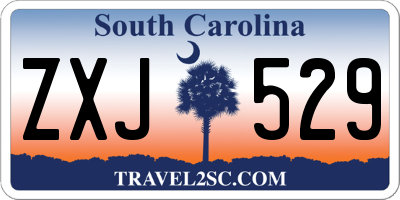 SC license plate ZXJ529