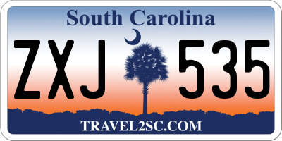 SC license plate ZXJ535