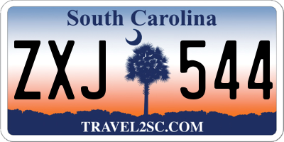 SC license plate ZXJ544