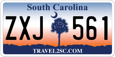 SC license plate ZXJ561