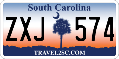 SC license plate ZXJ574