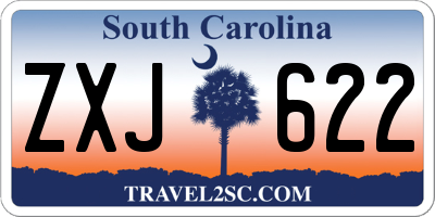 SC license plate ZXJ622