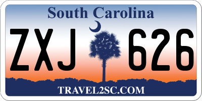 SC license plate ZXJ626