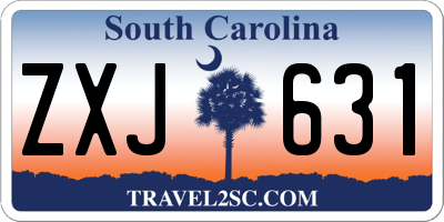 SC license plate ZXJ631