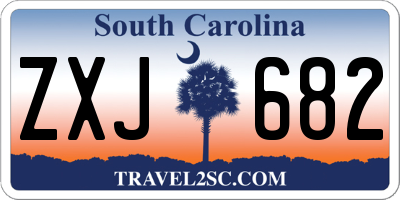 SC license plate ZXJ682