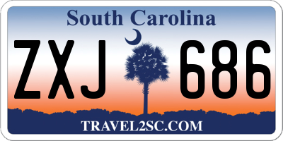 SC license plate ZXJ686