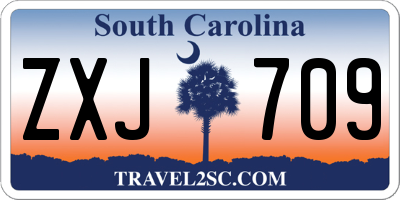 SC license plate ZXJ709