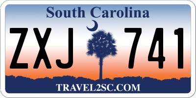 SC license plate ZXJ741