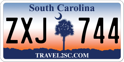 SC license plate ZXJ744