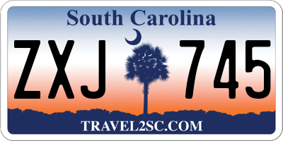 SC license plate ZXJ745