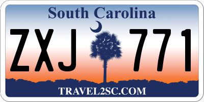 SC license plate ZXJ771