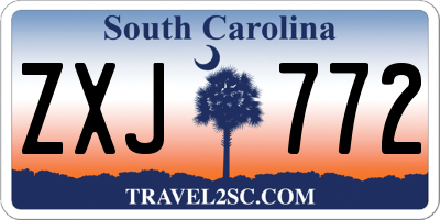 SC license plate ZXJ772
