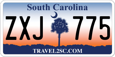 SC license plate ZXJ775