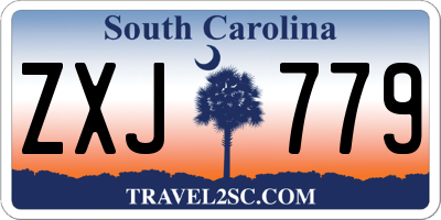 SC license plate ZXJ779